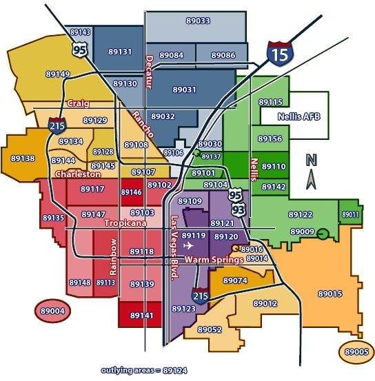 Las Vegas harta cu coduri postale