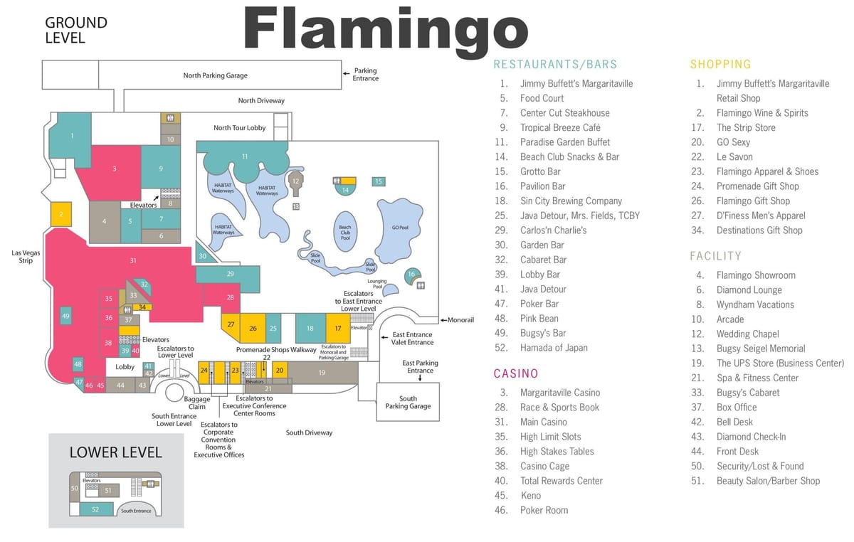 harta Flamingo Las Vegas
