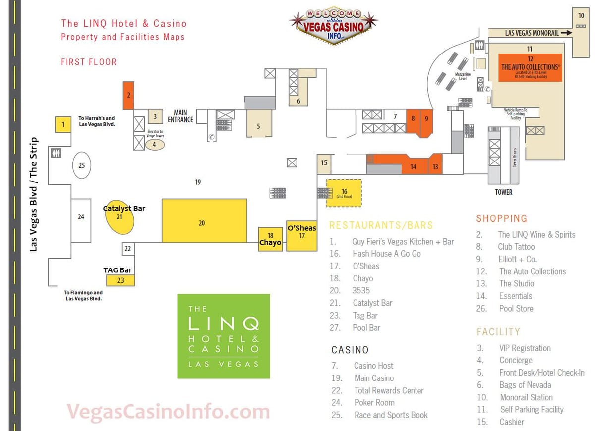 harta Linq Las Vegas