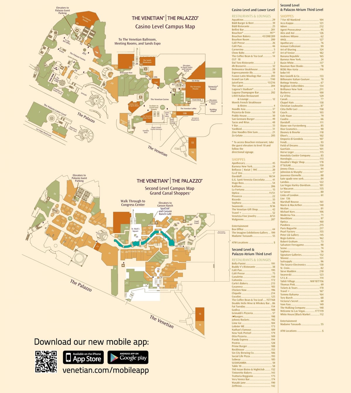 harta Venetian Las Vegas
