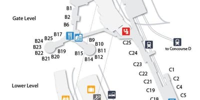 Harta din Las Vegas aeroport