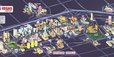 Harta din Las Vegas blvd.