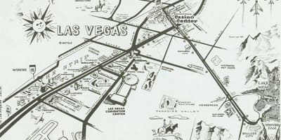 Vechiul Las Vegas strip hartă